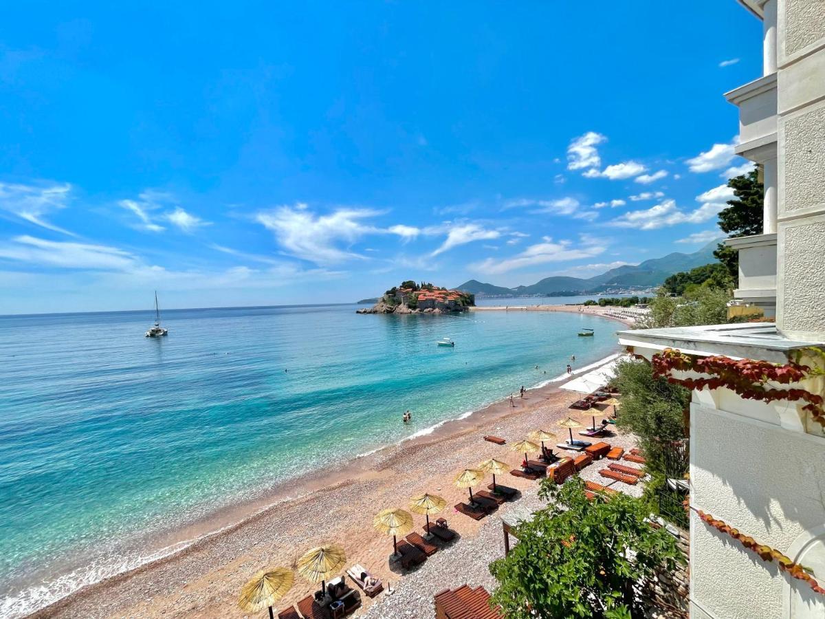 Plava Vila Beach Apartments Sveti Stefan Buitenkant foto